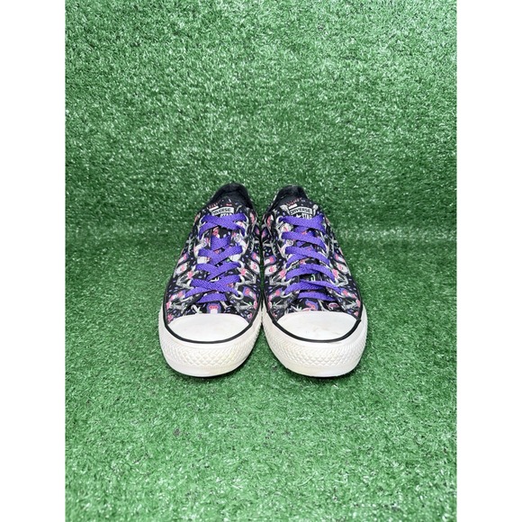 Converse Chuck Taylor All Star Black Purple Cartoon Owl AOP Shoe Sneaker Women 9 - Picture 5 of 9